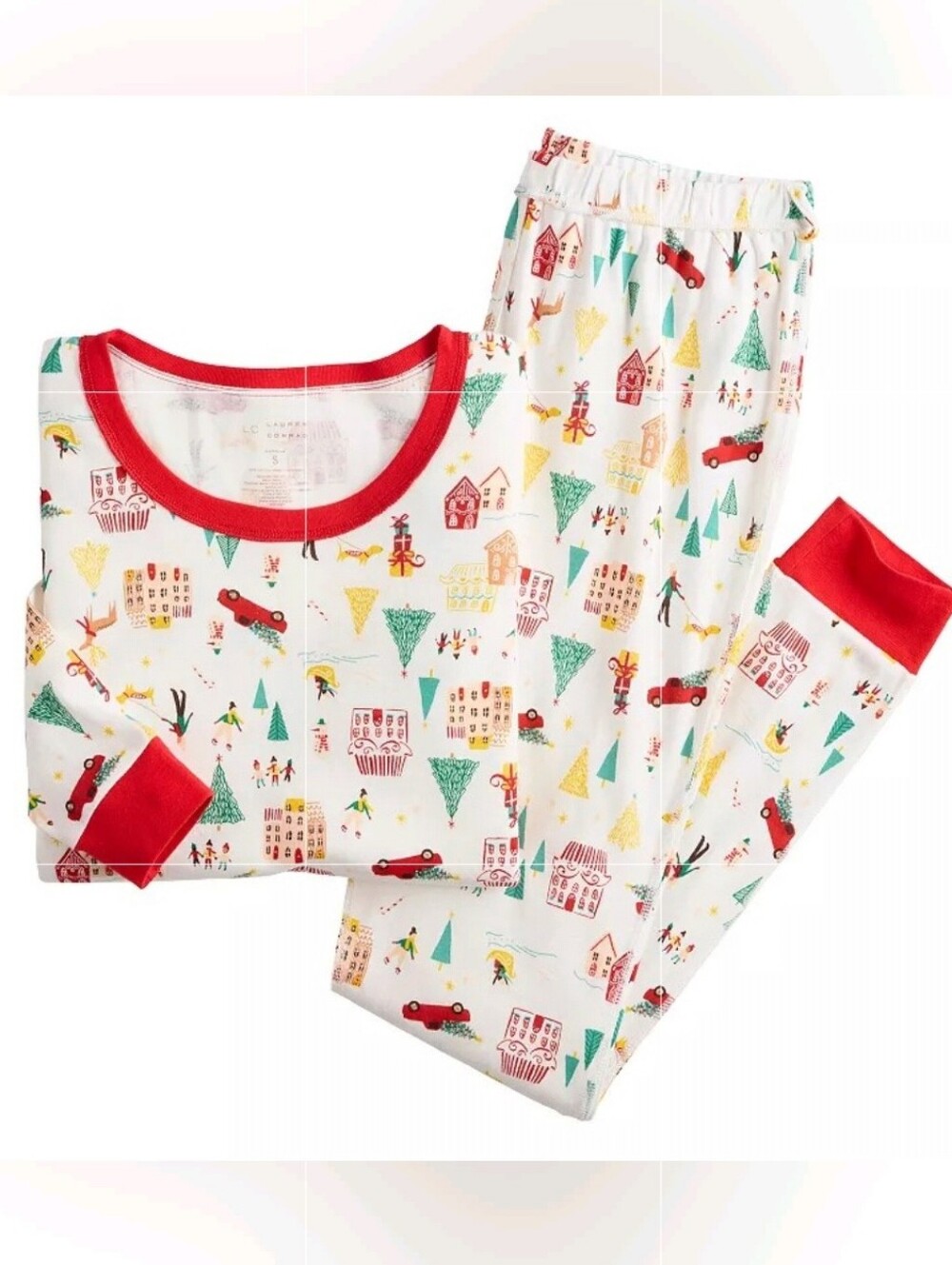 LC Lauren Conrad Women's  Holiday Village Pajama Set